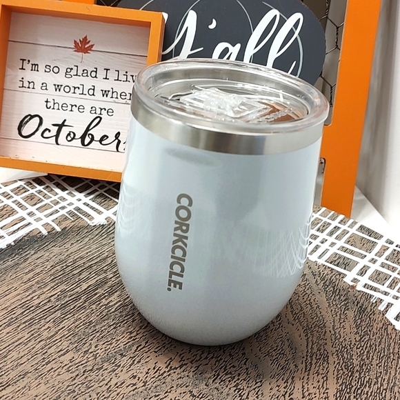 👻 EUC Corkcicle Brand 12 oz. Hot/Cold Insulated Stainless Wine/Coffee Thermos - Picture 2 of 7